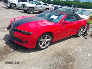 2015 Chevrolet Camaro LT z VIN 2G1FF3D36F9198136, wystawiony jako IAAI lot #42235576 z przebiegiem 168 611 mil mil oraz . Historia ofert i sprzedaży dostępna na DreamBid. Obrazek 2.