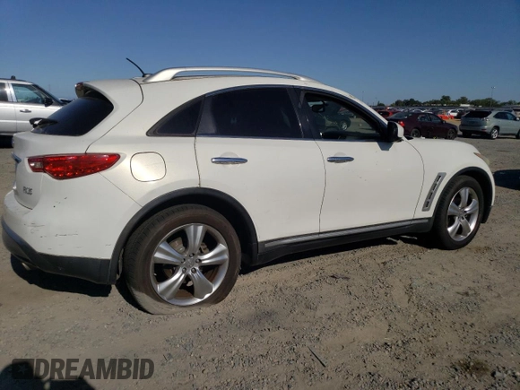 2009 Infiniti FX with VIN JNRAS18U79M101439, listed as a Copart auction lot 57580955 with Not provided miles and Salvage title. Bid and sale history available at DreamBid. Image 3.