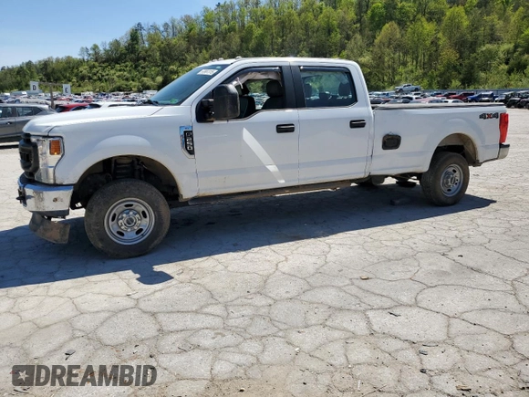 2021 Ford F-250 XL with VIN 1FT7W2B60MEC25893, listed as a Copart auction lot 53987315 with 55,235 mi miles and Salvage title. Bid and sale history available at DreamBid. Image 1.