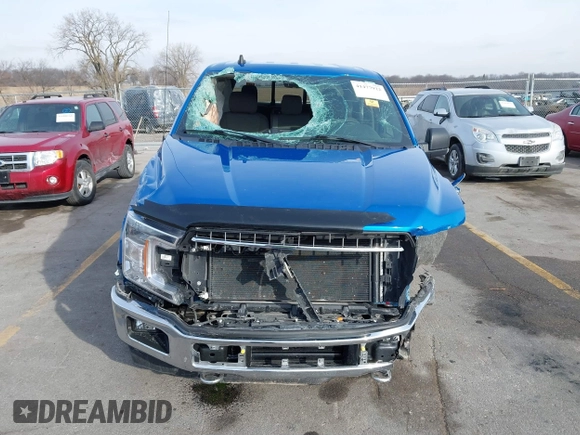 2019 Ford F-150 XL with VIN 1FTEW1E42KKE62265, listed as a IAAI auction lot 41477922 with 22,910 mi miles. Bid and sale history available at carsss.com. Image 13.
