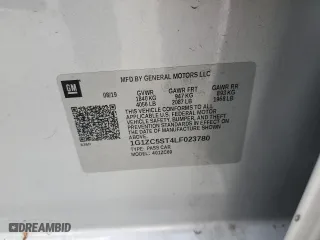 2020 Chevrolet Malibu LS with VIN 1G1ZC5ST4LF023780, listed as a Copart auction lot 45949795 with 119,595 mi miles and Salvage Title. Bid and sale history available at carsss.com. Image 14.