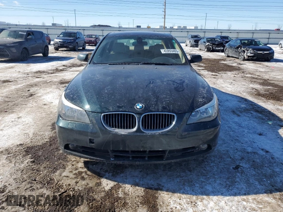 2007 BMW 5 Series 525i with VIN WBANE53537CW67100, listed as a Copart auction lot 45993465 with 145,939 mi miles and Salvage Title. Bid and sale history available at carsss.com. Image 5.
