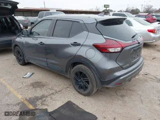 2022 Nissan Kicks S with VIN 3N1CP5BVXNL497389, listed as a IAAI auction lot 41546115 with 56,056 mi miles. Bid and sale history available at carsss.com. Image 3.