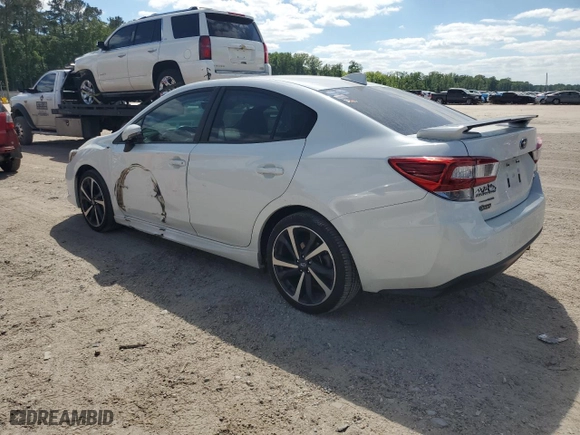 2022 Subaru Impreza Sport with VIN 4S3GKAM62N3604202, listed as a Copart auction lot 52829125 with 36,076 mi miles and Salvage Title. Bid and sale history available at carsss.com. Image 2.
