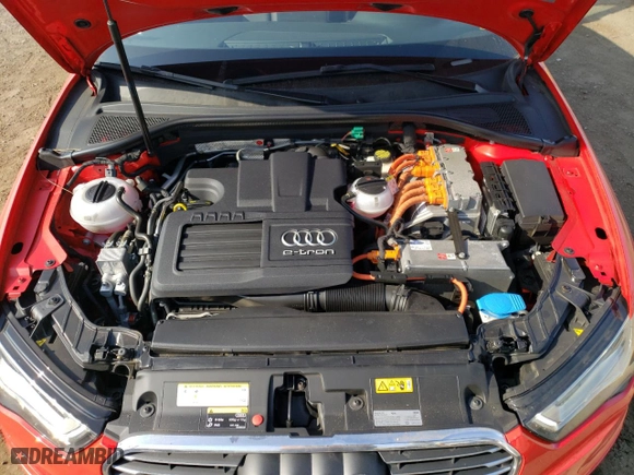 2016 Audi A3 e-tron Premium with VIN WAUUPBFF7GA163704, listed as a Copart auction lot 74254114 with 33,127 mi miles and Salvage Title. Bid and sale history available at carsss.com. Image 13.