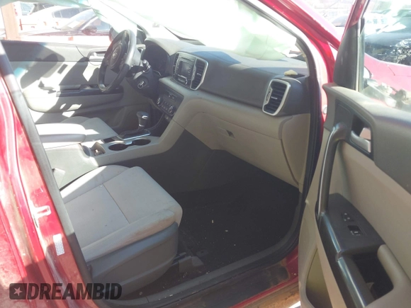2017 Kia Sportage LX with VIN KNDPM3AC8H7079644, listed as a IAAI auction lot 41343810 with 112,554 mi miles. Bid and sale history available at carsss.com. Image 5.