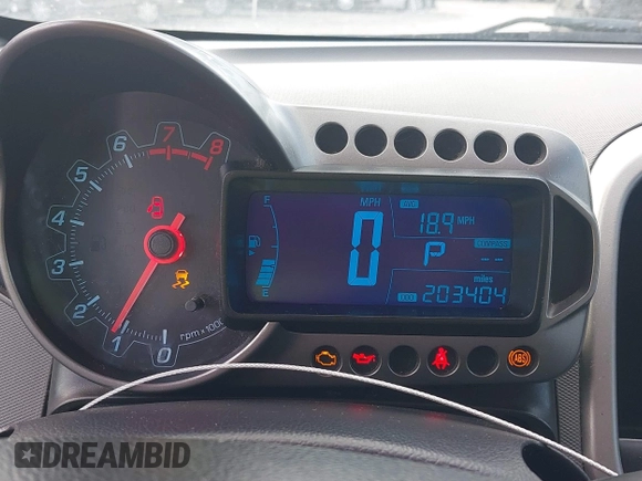 2015 Chevrolet Sonic LT with VIN 1G1JC5SH5F4167783, listed as a IAAI auction lot 42133841 with 203,404 mi miles and . Bid and sale history available at DreamBid. Image 7.