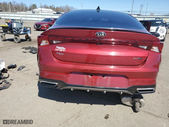 2021 Kia K5 GT-Line with VIN 5XXG64J29MG045432, listed as a Copart auction lot 50947535 with 39,818 mi miles and Salvage Title. Bid and sale history available at carsss.com. Image 6.