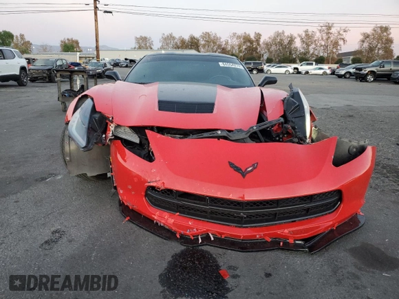 2017 Chevrolet Corvette 1LT with VIN 1G1YB2D75H5114986, listed as a Copart auction lot 84554274 with 66,105 mi miles and Salvage Title. Bid and sale history available at carsss.com. Image 5.