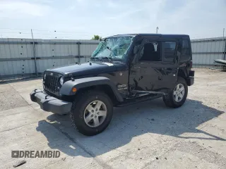 2018 Jeep Wrangler Willys Wheeler W with VIN 1C4AJWAG7JL860204, listed as a Copart auction lot 60683605 with 59,606 mi miles and Salvage title. Bid and sale history available at DreamBid. Image 1.