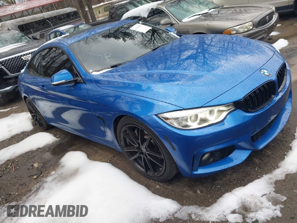 2017 BMW 4 Series 440i with VIN WBA4P1C50HK522098, listed as a IAAI auction lot 41282953 with 105,299 mi miles and . Bid and sale history available at carsss.com. Image 1.