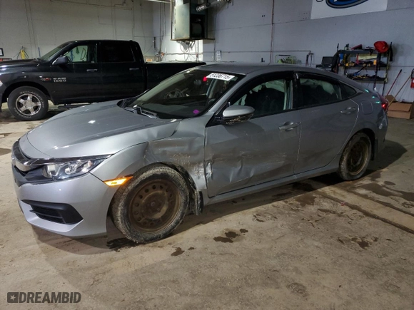 2018 Honda Civic Sedan LX with VIN 2HGFC2F55JH019500, listed as a Copart auction lot 51236715 with 114,852 mi miles and Salvage Title. Bid and sale history available at carsss.com. Image 1.