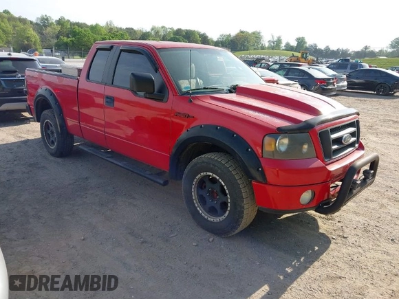 2007 Ford F-150 STX with VIN 1FTRX14W37FA65987, listed as a IAAI auction lot 42064283 with 164,730 mi miles. Bid and sale history available at carsss.com. Image 1.