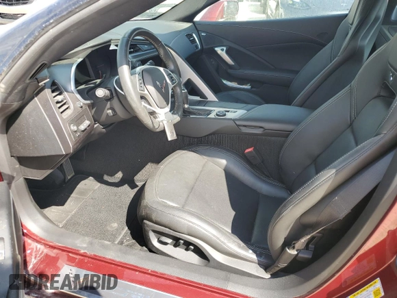 2019 Chevrolet Corvette 2LT with VIN 1G1YD2D78K5101540, listed as a Copart auction lot 74342804 with 0 mi miles and Salvage Title. Bid and sale history available at carsss.com. Image 7.