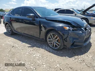2015 Lexus IS 350 with VIN JTHBE1D25F5016197, listed as a Copart auction lot 55535365 with 56,987 mi miles and Salvage title. Bid and sale history available at DreamBid. Image 4.