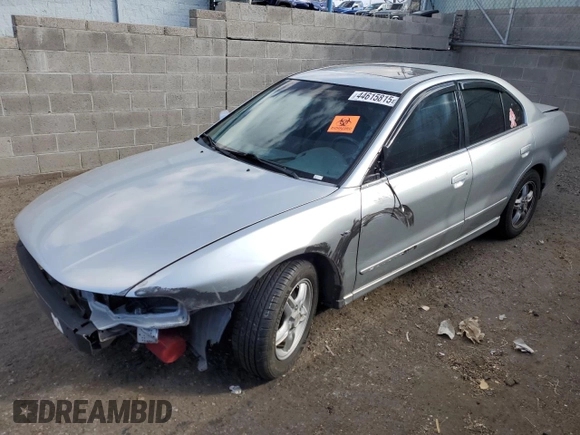 2000 Mitsubishi Galant with VIN 4A3AA46LXYE179220, listed as a Copart auction lot 44615815 with 142,054 mi miles and Salvage Title. Bid and sale history available at DreamBid. Image 1.