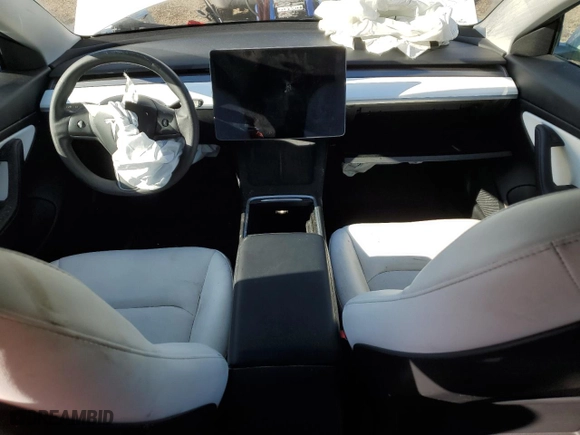 2021 Tesla Model 3 Standard Range Plus with VIN 5YJ3E1EA5MF928934, listed as a Copart auction lot 44861355 with 0 mi miles and Salvage Title. Bid and sale history available at carsss.com. Image 8.