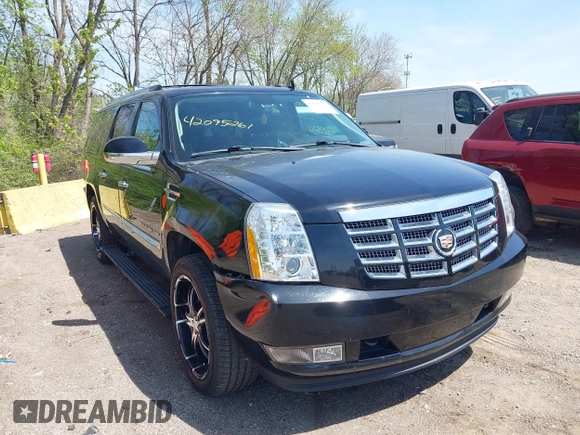 2011 Cadillac Escalade ESV Premium with VIN 1GYS4JEFXBR161853, listed as a IAAI auction lot 42095261 with 210,363 mi miles and . Bid and sale history available at DreamBid. Image 1.