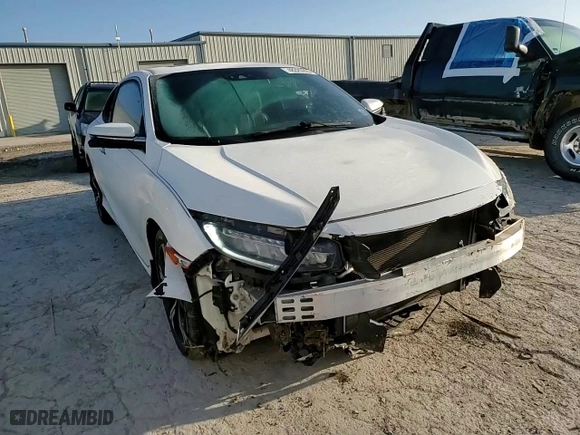 2017 Honda Civic Coupe Touring with VIN 2HGFC3B91HH353337, listed as a Copart auction lot 48320005 with 56,656 mi miles and Salvage Title. Bid and sale history available at carsss.com. Image 10.