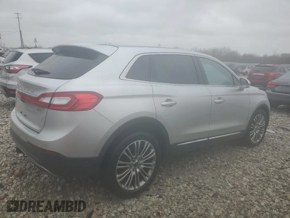 2017 Lincoln MKX Reserve with VIN 2LMPJ6LP0HBL19173, listed as a Copart auction lot 51507575 with 107,592 mi miles and Clean Title. Bid and sale history available at carsss.com. Image 3.