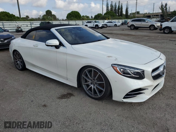 2019 Mercedes-Benz S-Class S 560 with VIN WDDXK8DB5KA037440, listed as a Copart auction lot 50696393 with 31,564 mi miles. Bid and sale history available at carsss.com. Image 4.
