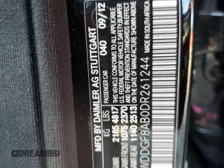 2013 Mercedes-Benz C 300 Sport with VIN WDDGF8AB0DR261244, listed as a Copart auction lot 42461315 with 131,640 mi miles and Salvage title. Bid and sale history available at DreamBid. Image 13.