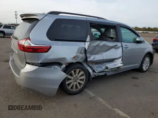 2017 Toyota Sienna XLE with VIN 5TDDZ3DC5HS181117, listed as a Copart auction lot 48122515 with 53,376 mi miles and Salvage title. Bid and sale history available at DreamBid. Image 3.