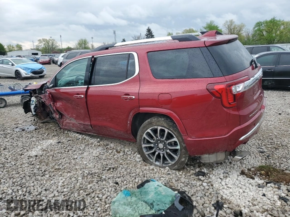 2020 GMC Acadia Denali z VIN 1GKKNXLSXLZ230584, wystawiony jako Copart lot #54346055 z przebiegiem 38 208 mil mil oraz Szkoda całkowita • Salvage title. Historia ofert i sprzedaży dostępna na DreamBid. Obrazek 2.