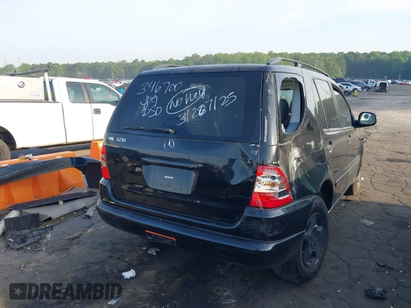 2000 Mercedes-Benz M 320/430/500 z VIN 4JGAB54E7YA155826, wystawiony jako IAAI lot #42151068 z przebiegiem 134 157 mil mil oraz . Historia ofert i sprzedaży dostępna na DreamBid. Obrazek 4.
