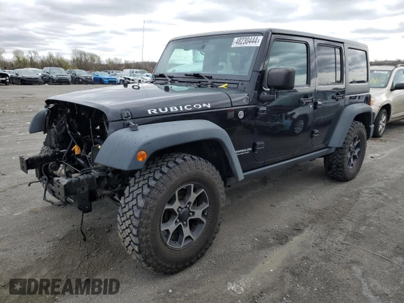 2016 Jeep Wrangler Unlimited Rubicon Hard Rock with VIN 1C4BJWFG9GL155037, listed as a Copart auction lot 48230444 with 138,543 mi miles and Salvage Title. Bid and sale history available at carsss.com. Image 1.
