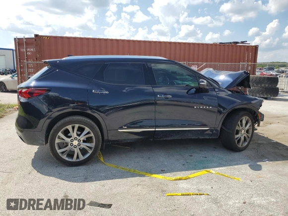 2020 Chevrolet Blazer Premier with VIN 3GNKBFRS7LS694488, listed as a Copart auction lot 72177354 with 53,357 mi miles and Non repairable. Bid and sale history available at DreamBid. Image 3.