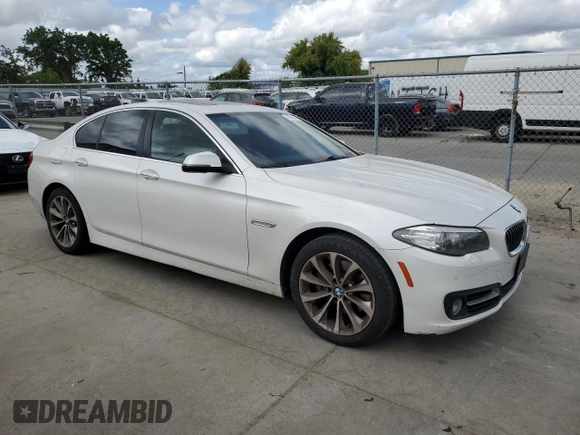 2016 BMW 5 Series 528i with VIN WBA5A5C57GG352367, listed as a Copart auction lot 54202325 with 90,284 mi miles and Salvage title. Bid and sale history available at DreamBid. Image 4.