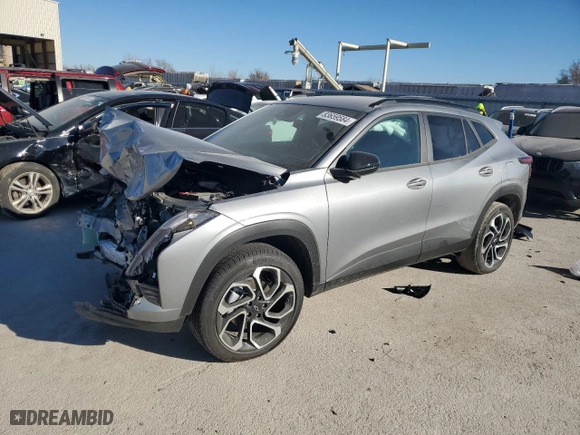 2025 Chevrolet Trax 2RS with VIN KL77LJEPXSC067060, listed as a Copart auction lot 83659584 with 720 mi miles and Salvage Title. Bid and sale history available at carsss.com. Image 1.