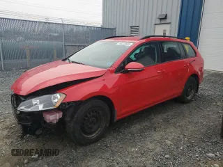 2015 Volkswagen Golf SportWagen TSI S with VIN 3VWC17AU0FM514003, listed as a Copart auction lot 49233625 with 195,926 mi miles and Salvage Title. Bid and sale history available at carsss.com. Image 1.