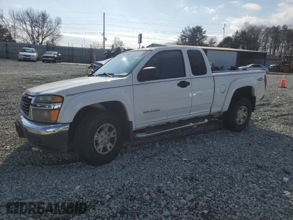 2005 GMC Canyon SLE Z71 with VIN 1GTDT196658160205, listed as a Copart auction lot 85225514 with 144,361 mi miles and Salvage Title. Bid and sale history available at carsss.com. Image 1.