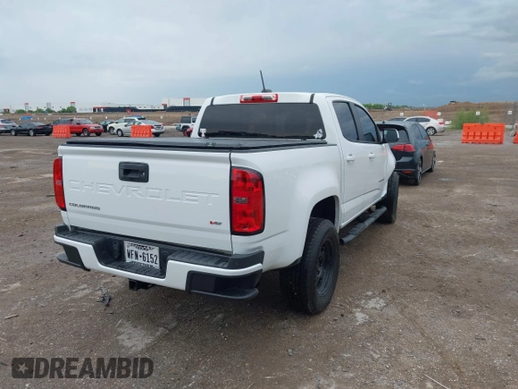 2022 Chevrolet Colorado 2WD Work Truck with VIN 1GCGSBEN1N1124031, listed as a IAAI auction lot 42102758 with 77,508 mi miles and . Bid and sale history available at DreamBid. Image 4.