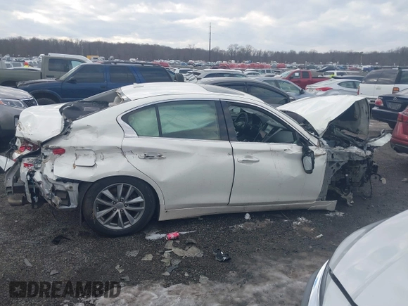 2014 Infiniti Q50 Sport with VIN JN1BV7AR8EM688686, listed as a IAAI auction lot 41310491 with 147,536 mi miles and . Bid and sale history available at DreamBid. Image 13.