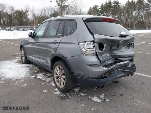 2015 BMW X3 xDrive28i with VIN 5UXWX9C51F0D45386, listed as a IAAI auction lot 41503531 with 102,528 mi miles. Bid and sale history available at carsss.com. Image 3.