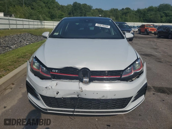 2018 Volkswagen GTI S with VIN 3VW447AU6JM296850, listed as a Copart auction lot 62010284 with 76,138 mi miles and Non Repairable. Bid and sale history available at DreamBid. Image 5.