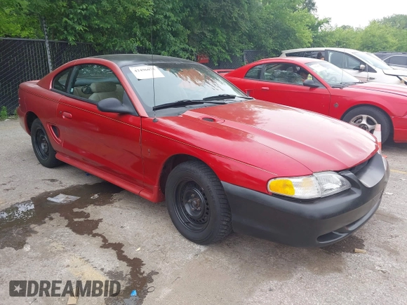 1995 Ford Mustang with VIN 1FALP4040SF177561, listed as a IAAI auction lot 42496075 with 190,409 mi miles and . Bid and sale history available at DreamBid. Image 1.