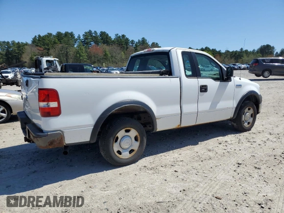 2005 Ford F-150 XL with VIN 1FTRF12W05KB89130, listed as a Copart auction lot 55062385 with 175,439 mi miles and Clean title. Bid and sale history available at DreamBid. Image 3.