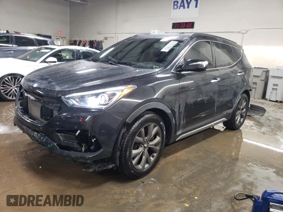 2017 Hyundai Santa Fe Ultimate with VIN 5XYZWDLA6HG501546, listed as a Copart auction lot 43372955 with 80,120 mi miles and Salvage title. Bid and sale history available at DreamBid. Image 1.