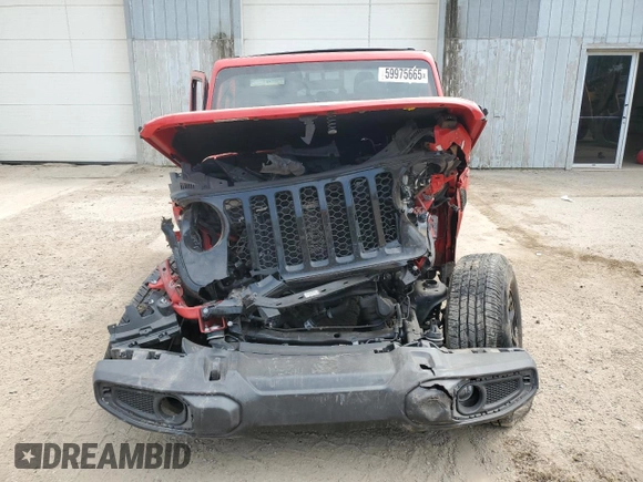 2022 Jeep Gladiator Texas Trail with VIN 1C6HJTAGXNL135397, listed as a Copart auction lot 59975665 with 111,849 mi miles and Non repairable. Bid and sale history available at DreamBid. Image 5.