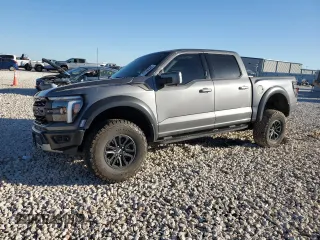 2024 Ford F-150 Raptor with VIN 1FTFW1RG7RFA11716, listed as a Copart auction lot 47696685 with 11,383 mi miles and Salvage Title. Bid and sale history available at carsss.com. Image 1.