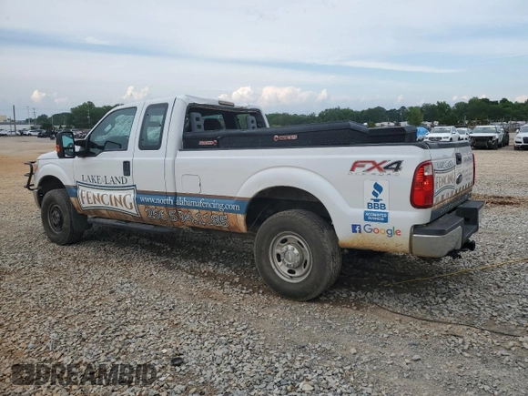 2013 Ford F-250 XL with VIN 1FT7X2B62DEA74472, listed as a Copart auction lot 57628995 with 224,256 mi miles and Salvage title. Bid and sale history available at DreamBid. Image 2.