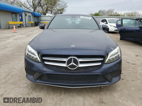2020 Mercedes-Benz C 300 with VIN WDDWF8DB1LR539915, listed as a Copart auction lot 51808385 with 81,632 mi miles and Salvage title. Bid and sale history available at DreamBid. Image 5.