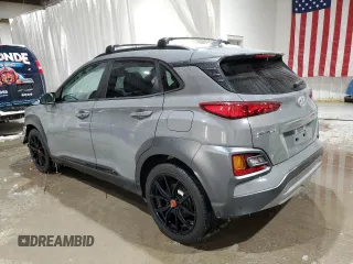 2021 Hyundai Kona Night Edition with VIN KM8K6CA57MU734681, listed as a Copart auction lot 45294135 with 92,794 mi miles and Salvage Title. Bid and sale history available at DreamBid. Image 2.