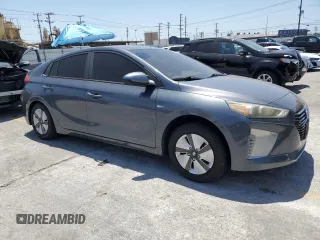 2019 Hyundai Ioniq Blue with VIN KMHC65LC7KU131433, listed as a Copart auction lot 57298275 with 86,779 mi miles and Salvage title. Bid and sale history available at DreamBid. Image 4.