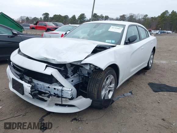 2023 Dodge Charger SXT with VIN 2C3CDXBG1PH699461, listed as a IAAI auction lot 41715007 with 3,424 mi miles. Bid and sale history available at carsss.com. Image 17.