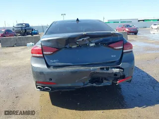 2018 Genesis G80 5.0L Ultimate with VIN KMHGN4JF2JU266314, listed as a IAAI auction lot 41712766 with 80,579 mi miles. Bid and sale history available at carsss.com. Image 6.